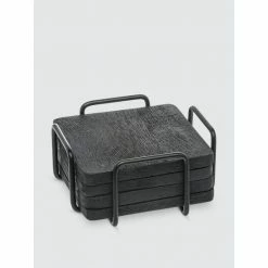 Godinger Woodstock Rustic Coaster, Set Of 4 Barware