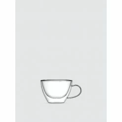 Godinger Clarent Double Walled Cappucino Mug, Set Of 2 Barware