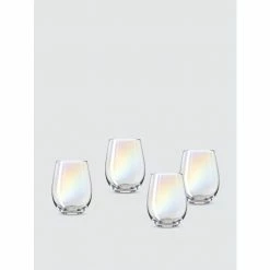 Godinger Sedona Stemless Wine Glasses, Set Of 4 Barware