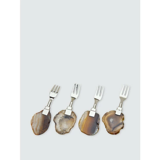 Godinger Exuma Handled Dessert Fork, Set Of 4 Dinnerware & Flatware 3 Godinger Exuma Handled Dessert Fork, Set Of 4 Dinnerware & Flatware