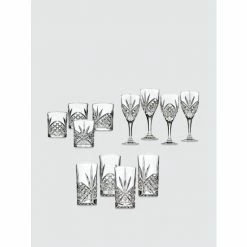 Godinger Wales Glasses, Set Of 12 Barware