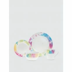 Godinger Kaleidoscope Dinnerware, Set Of 16 Dinnerware & Flatware