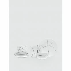 Godinger Riveted Porcelain Dinnerware, Set Of 12 Dinnerware & Flatware -Godinger shop unnamed file 282