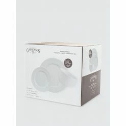 Godinger Honeycomb Porcelain Dinnerware, Set Of 18 Dinnerware & Flatware -Godinger shop unnamed file 308