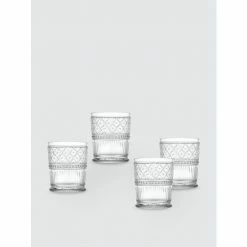 Godinger Helena Double Old Fashion Glasses, Set Of 4 Barware