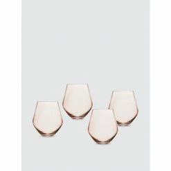 Godinger Zenith Stemless Glasses, Set Of 4 Barware