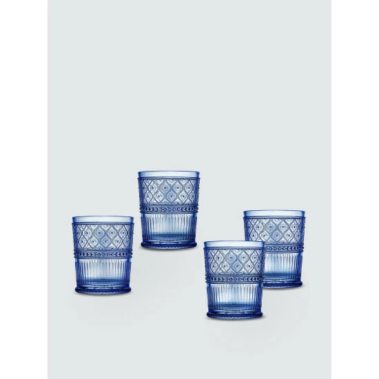 Godinger Helena Double Old Fashion Glasses, Set Of 4 Barware 3 Godinger Helena Double Old Fashion Glasses, Set Of 4 Barware