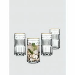 Godinger Blaine Highball Glasses, Set Of 4 Barware