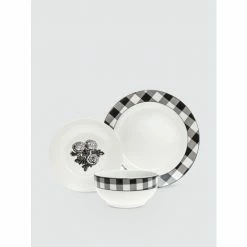 Godinger Al Fresco Porcelain Dinnerware, Set Of 12 Dinnerware & Flatware