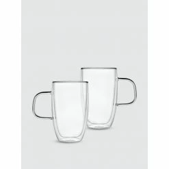 Godinger Clarent Double Walled Tall Mug, Set Of 4 Barware