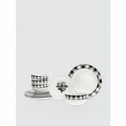 Godinger Al Fresco Porcelain Dinnerware, Set Of 12 Dinnerware & Flatware -Godinger shop unnamed file 360