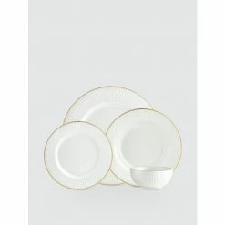 Godinger Crawford Dinnerware, Set Of 16 Dinnerware & Flatware