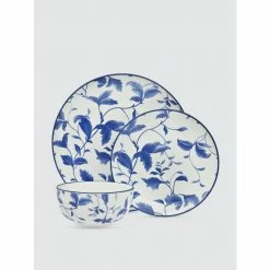 Godinger Maureen Porcelain Dinnerware, Set Of 12 Dinnerware & Flatware