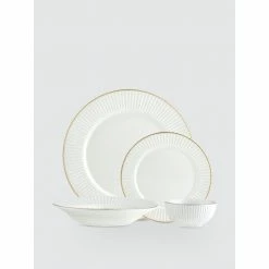 Godinger Haddock Dinnerware, Set Of 16 Dinnerware & Flatware