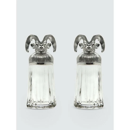 Godinger Rams Head Décor Salt & Pepper Shaker Tools & Accessories 3 Godinger Rams Head Décor Salt & Pepper Shaker Tools & Accessories