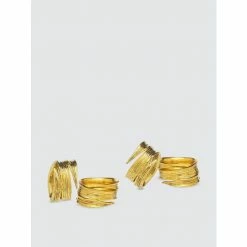 Godinger Birch Crumpled Napkin Ring, Set Of 4 Tools & Accessories