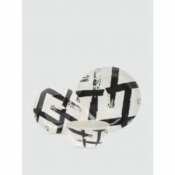 Godinger Salem Porcelain Dinnerware, Set Of 12 Dinnerware & Flatware