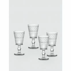 Godinger Helena Goblet Glasses, Set Of 4 Barware