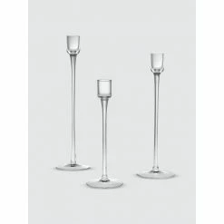 Godinger Caley Taper Holder, Set Of 3 Candles & Home Fragrances