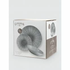 Godinger Kora Porcelain Dinnerware, Set Of 12 Dinnerware & Flatware -Godinger shop unnamed file 565