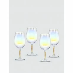 Godinger Sedona Goblet Glasses, Set Of 4 Barware