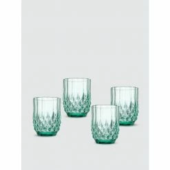 Godinger Emerald Double Old Fashion Glasses, Set Of 4 Barware