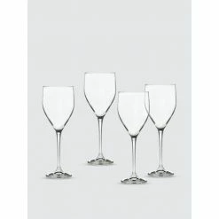 Godinger Axle White Wine Glasses, Set Of 4 Barware