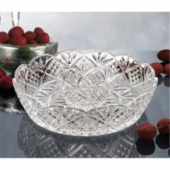 Godinger 25951 Dublin Large Crystal Chip And Dip Bowl Serveware