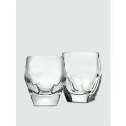 Godinger Astrid Double Old Fashion Glasses, Set Of 2 Barware