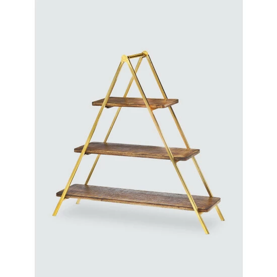 Godinger Woodstock Rustic 3-Tier Serving Stand Tools & Accessories 3 Godinger Woodstock Rustic 3-Tier Serving Stand Tools & Accessories